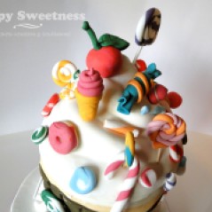 Cupcake cake, Tarta fondant, tarta cumpleaños, tarta cupcake, tarta candies, cakes, melts
