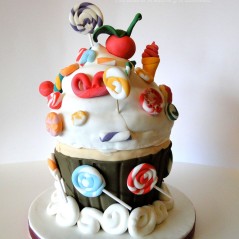 Cupcake cake, Tarta fondant, tarta cumpleaños, tarta cupcake, tarta candies, cakes, melts