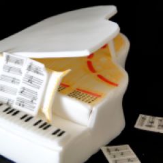 piano fondant, the pianist cake, pastel, fondant,